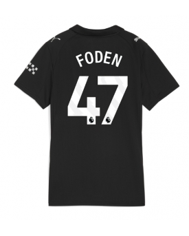 Billige Fotballdrakt Manchester City Phil Foden #47 Replika Bortedrakt Dame 2025-26 Kortermet Billige Fotballdrakt Manchester City Phil Foden #47 Replika Bortedrakt Dame 2025-26 Kortermet